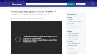 
                            7. How to Create Free Seller account on IndiaMART ... - Indiamart Seller Portal
