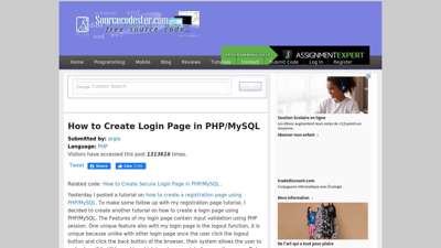 
                            6. How to Create Login Page in PHP/MySQL Free Source Code ...