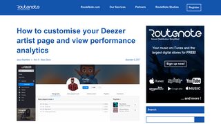 
                            6. How to customise your Deezer artist page and view ... - Deezer Artist Portal