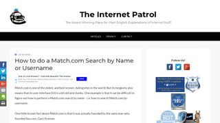 
                            3. How to do a Match.com Search by Name or Username - Match Username Search Without Portal