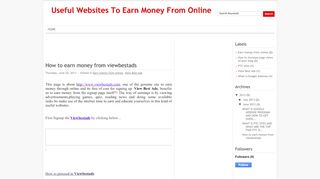 How to earn money from viewbestads - Useful Websites To ... - Viewbestads Sign Up