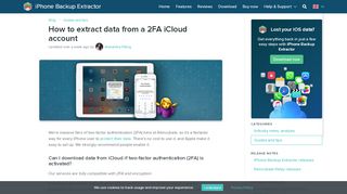 How to extract data from a 2FA iCloud account - Login To Icloud Without Notification