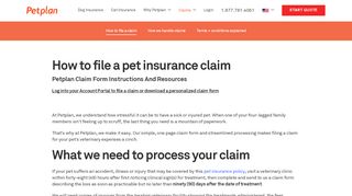 
How To File A Claim | Petplan  
