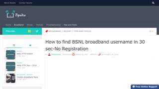 
                            6. How to find BSNL broadband username in 30 sec-No ... - Bpedia - Bsnl User Id Portal