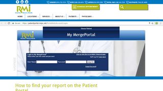 
                            3. How to find your report on the Patient Portal - Regional Medical Imaging - Rmi Flint Patient Portal