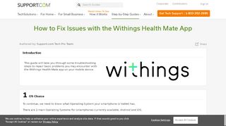 
                            6. How to Fix Issues with the Withings Health Mate App - Support ... - Nokia Health Mate Portal