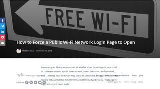
How to Force a Public Wi-Fi Network Login Page to Open  
