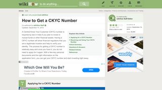 
                            8. How to Get a CKYC Number: 11 Steps (with Pictures) - wikiHow - Ckyc Identifier Portal