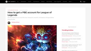 
                            3. How to get a PBE account for League of Legends | Dot Esports - Pbe Sign Up