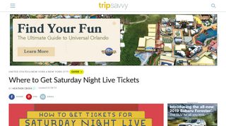 How to Get Saturday Night Live (SNL) Tickets - TripSavvy - Snl Sign Up