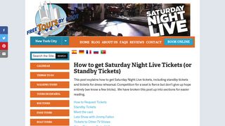 How to get Saturday Night Live Tickets (or Standby Tickets ... - Snl Sign Up