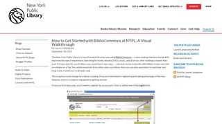 
                            3. How to Get Started with BiblioCommons at NYPL: A Visual ... - Nypl Portal Bibliocommons