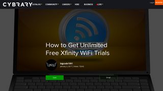 
                            9. How to Get Unlimited Free Xfinity WiFi Trials - Cybrary - Free Xfinity Wifi Portal 2016