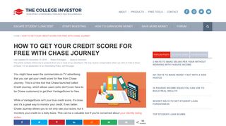 
                            6. How To Get Your Credit Score For Free With Chase Journey - Chase Credit Report Portal