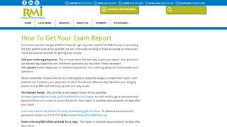 
                            4. How To Get Your Exam Report - Regional Medical Imaging - Rmi Flint Patient Portal