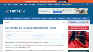 
                            3. How to Install and Configure Basic OpnSense Firewall - Tecmint - Opnsense Default Portal