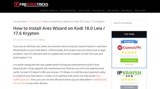 
                            2. How to Install Ares Wizard on Kodi 18.5 Leia / 17.6 Krypton ... - Ares Wizard Portal