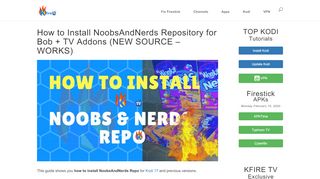 
                            6. How to Install NoobsAndNerds Repo for Bob + TV Addons | KFireTV - Http Noobsandnerds Com Portal