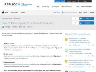 
                            4. How to Join / Sign up to Replicon Community | …