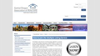 
                            7. How to join the Multiple Listing Service - Central Oregon ... - Coar Mls Portal