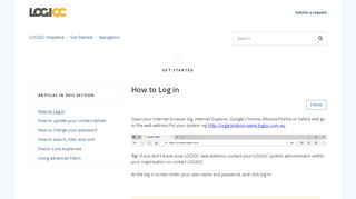 
                            1. How to Log in – LOGIQC Helpdesk - Logiqc Login