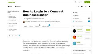 
                            7. How to Log in to a Comcast Business Router - howchoo - Businessclass Comcast Net Portal