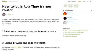 
                            2. How to Log in to a Time Warner Router - howchoo - Oceanic Cable Portal