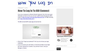 
How To Log In To BBI Connect
