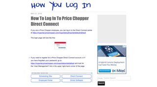 
                            10. How To Log In To Price Chopper Direct Connect - Price Chopper Portal Portal
