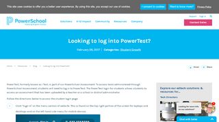 
                            4. How to log in to your PowerTest assessment, part of ... - Powertest Powerschool Login