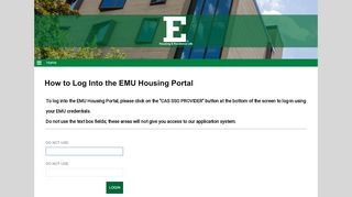 
                            2. How to Log Into the EMU Housing Portal - StarRez Housing - Emu Housing Portal