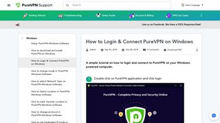 How to Login & Connect PureVPN Windows App - Purevpn Client Portal