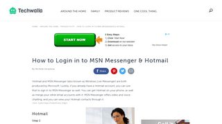 
                            6. How to Login in to MSN Messenger & Hotmail | Techwalla.com - Msn Messenger Hotmail Portal