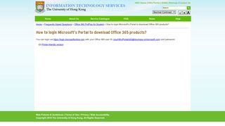 
                            5. How to login Microsoft's Portal to download Office 365 products? - Portal Onmicrosoft Com Portal