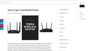 
                            4. How to Login Tenda Wireless Router - Routerlogin - 192.168 Ll Tenda Login