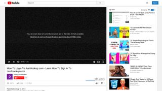 
How To Login To JustHookup.com - Learn How To Sign In To ...
