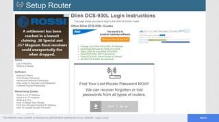 
                            6. How to Login to the Dlink DCS-930L - SetupRouter - Mydlink Portal Ip