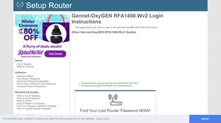 
                            6. How to Login to the Gennet-OxyGEN RFA1400.Wv2 - Gennet Portal