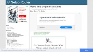 
                            5. How to Login to the Ooma Telo - SetupRouter - 00ma Portal