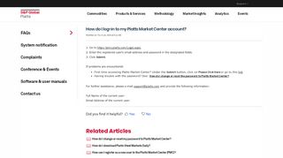 
                            6. How to login to the Platts Market Center : S&P Global Platts - Platts Portal