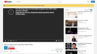 
How to Login to your Juice Plus Virtual Office - YouTube  

