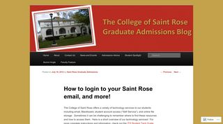 
                            6. How to login to your Saint Rose email, and more! | The ... - St Rose Portal Email