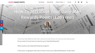 
                            4. How to Maximise Your Daily Mail Rewards Points (£20 Free!) - Daily Mail Rewards Club Members Portal
