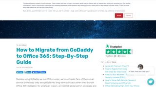 
How to Migrate from GoDaddy to Office 365: Step-By-Step Guide  
