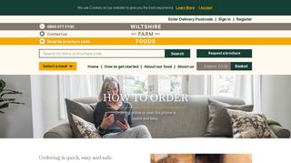 
                            5. How to Order our Frozen Ready Meals | Wiltshire Farm Foods - Wiltshire Farm Foods Portal