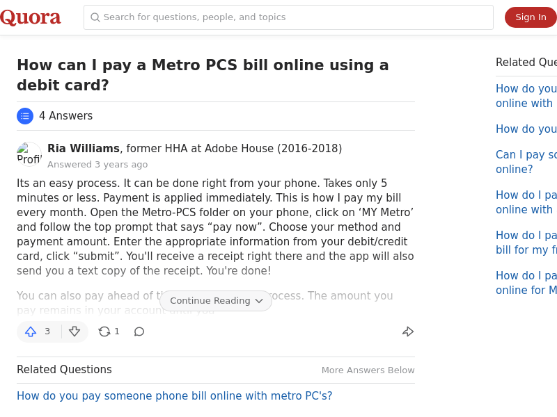 
                            10. How to pay a Metro PCS bill online using a debit card - Quora