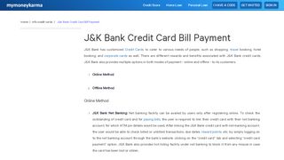 
                            8. How to Pay J&K Bank Credit Card Bill Payment Online or Offline - Jk Bank Credit Card Portal