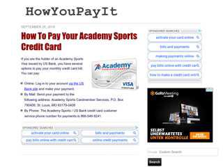 Academy Sports Credit Card Login Portal and Support