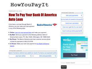 Bank Of America Payment Login Portal and Support