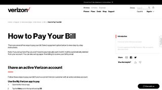 How to Pay Your Bill - Verizon Wireless